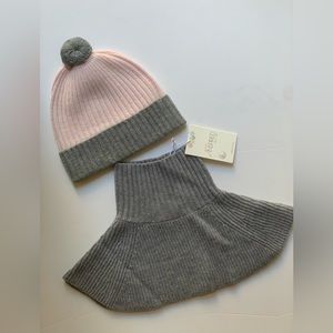 Toddlers warm knitting set, merino wool hat scarf organic wool, baby accessories